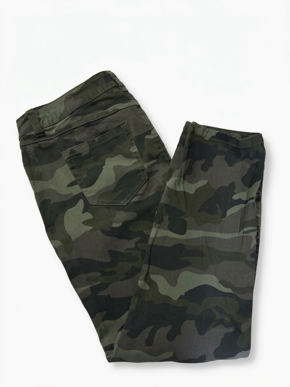 d. jeans Men's Camo Slim Jeans - Olive & Black